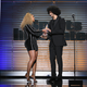 Colin Kaepernick accepts the Sports Illustrated Muhammad Ali Legacy Award from Beyoncé during the magazine’s 2017 Sportsperson of the Year show Dec. 5, 2017, at the Barclays Center in New York City. (Slaven Vlasic/Getty Images for Sports Illustrated)